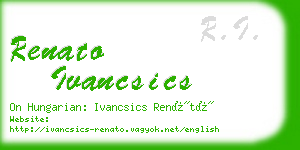 renato ivancsics business card